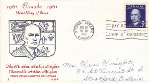 Canada # 393, Cacheted First Day Cover,