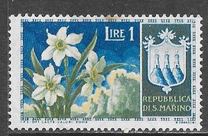 San Marino 336: 1l Narcissus, MH, F-VF