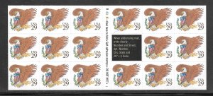 #2595a MNH Complete Booklet Pane Pl#B4344-1