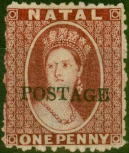 Natal 1876 1d Rose SG81 Fine MM