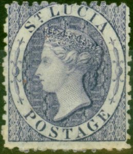 St Lucia 1864 (6d) Pale Lilac SG13b Fine & Fresh MM