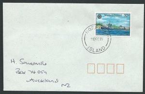 NORFOLK IS 1995 cover to New Zealand - 30c Motor Ship Chantik..............42787