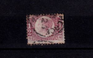 GB QV 1870 1/2d Bantam SG48 Plate 9 Fine Used BP15413