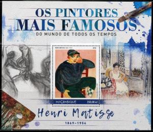 MOZAMBIQUE 2016 FAMOUS PAINTERS HENRI MATISSE SOUVENIR SHEET MINT NH