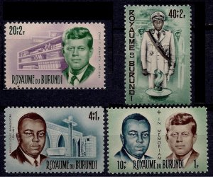 1966 Burundi 211-214 John F. Kennedy and Prince Rvagasor 2,50 €