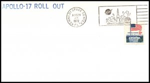 US Apollo XVII Roll Out 1972 Space Cover
