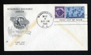 # 940 and # 935 First Day Cover Unaddressed with Artcraft cachet 5-9-1946 - # 2