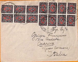 99085 - BULGARIA - POSTAL HISTORY - Nice FRANKING on Cover to ITALY 1935 