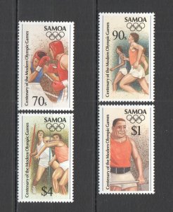 Wb338 Samoa Sport Centenary Of The Modern Olympic Games 1Set Mnh