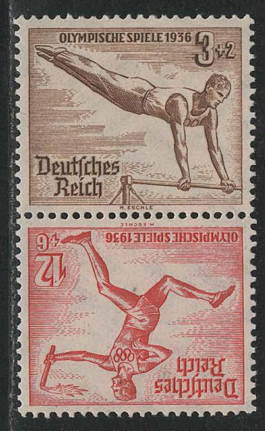 Germany Scott # B82, B86, mint nh, tete beche, Mi# SK28