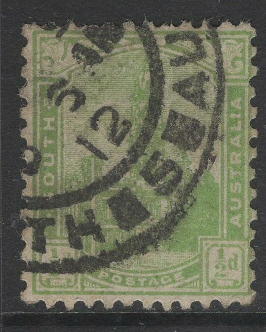 SOUTH AUSTRALIA SG293a 1907 ½d PALE YELLOW-GREEN USED