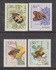 Germany Berlin 9NB209-9NB212 Insects MNH VF