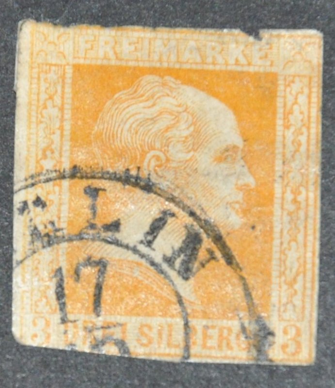 DYNAMITE Stamps: Prussia Scott #8 – USED