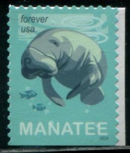 5851 US (68c) Save Manatees SA, MNH bklt sgl