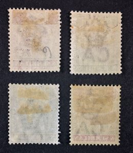 MOMEN: MALAYA NEGRI SEMBILAN SG #5-7,12 1895-9 MINT OG H £154 LOT #68409*