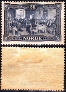 NORWAY 1914 History Painting: Independence - 100. High value 20o, MH