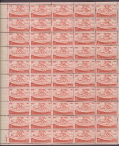USA, 1061, KANSAS, MINT NH, VINTAGE 1950'S, FULL SHEET OF 50