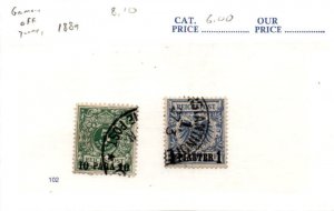 Germany Offices Turkey, Postage Stamp, #8, 10 Used, 1889 (AJ)