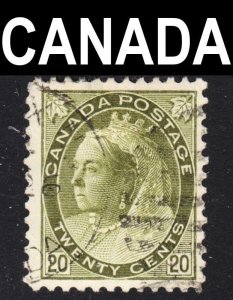 Canada Scott 84 F to VF used. Lot #A.  FREE...