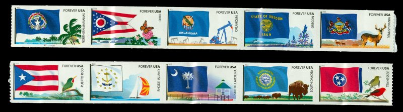 Scott 4313-4322 Forever Flags of Our Nation Mint NH Cat $15 (face $6.00)