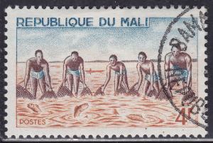 Mali 89 CTO 1966 Large Net Group Fishing