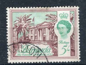 BERMUDA; 1950s early QEII issue fine used 5s. value