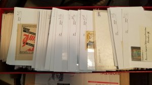 LOT OF 100 USA AND INTERNATIONAL POSTER CINDERELLA STAMPS FROM OLD SCHOOL HOARD