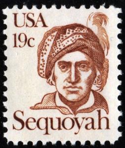 SC#1859 19¢ Great Americans: Sequoyah Single (1981) MNH