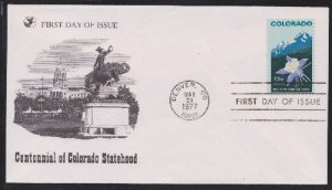 1711 Colorado Centennial Unaddressed Reader's Digest FDC