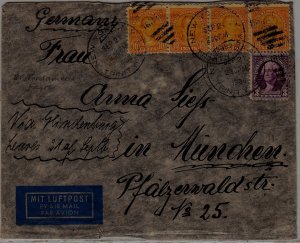 USA/Germany Zeppelin cover 21.9.36 NY