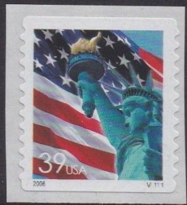 3980 Flag Coil PNC MNH