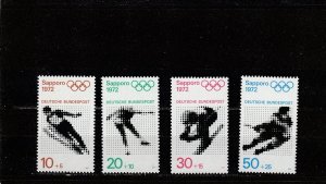 Germany  Scott#  B472-B475  MNH  (1971 Winter Olympics)