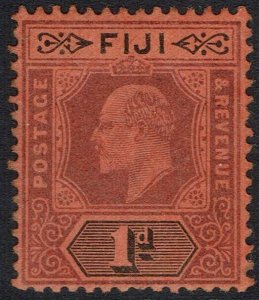 FIJI 1903 KEVII 1D WATERMARK CROWN CA