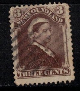 NEWFOUNDLAND Scott # 51 Used - Queen Victoria - Umber Brown Shade