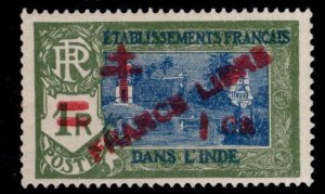 FRENCH INDIA  Scott 198 France Libre  surcharge MNH**