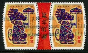 2258 Canada 52c Year of the Rat, used pr