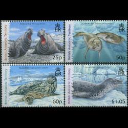 BR.ANTARCTIC TERR. 2006 - Scott# 374-7 Seals Set of 4 NH