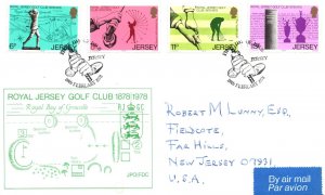 FIRST DAY COVER ROYAL JERSEY GOLF CLUB CENTENARY 1878 / 1978