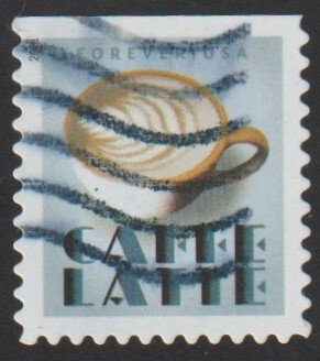 SC# 5569 - (55c) - Espresso Drinks: Caffe Latte, Used Single Off Paper