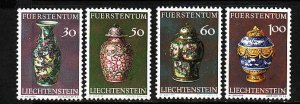 Liechtenstein-Sc#545-8-unused NH set-Chinese Vases-1974-