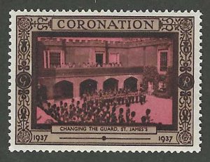 Great Britain: Changing the Guard, 1937 King George VI Coronation - Poster Stamp