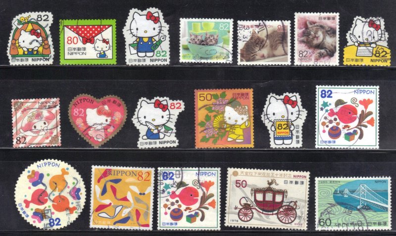 JAPAN USED STAMP LOT #29 SEE SCAN