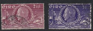 Ireland # 135-136, Theobold Wolfe Tone, Used, 1/2 Cat.
