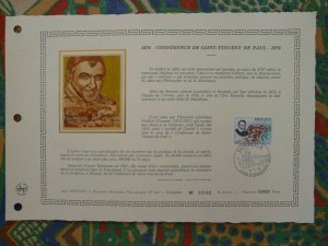 religion Saint Vincent de Paul FDC folder Monaco 1976 ref 148