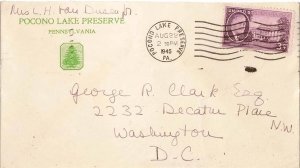 United States Pennsylvania Pocono Lake Preserve, Pa. 1945 Colombia Machine Ty...