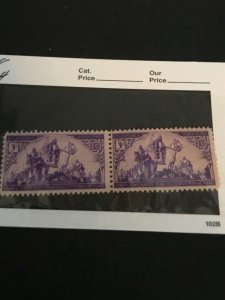 US Scott#  898 Coronado Expedition 3c MNH OG Line Pair