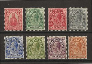 Turks & Caicos Sc #36-43  set of 8  OG VF