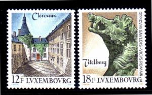 LUXEMBOURG #824-825  1989  TOURISM     MINT  VF NH  O.G