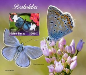 Guinea-Bissau - 2020 Butterflies, Sapho Longwing - Stamp Souvenir Sheet