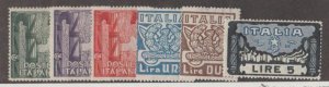 Italy Scott #159-164 Stamps - Mint Set